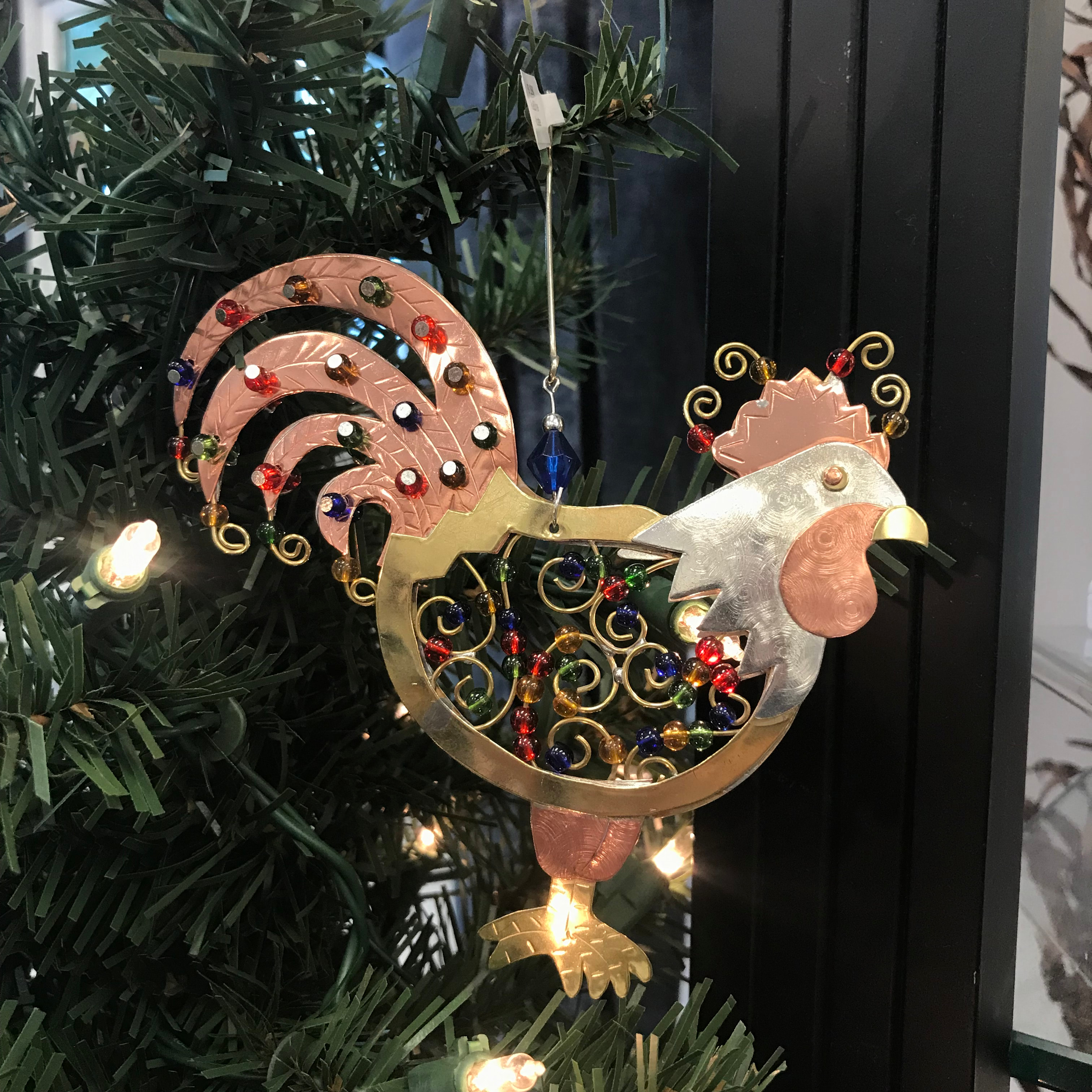 Fair Trade Pilgrim Imports Rise and Shine Rooster Ornament